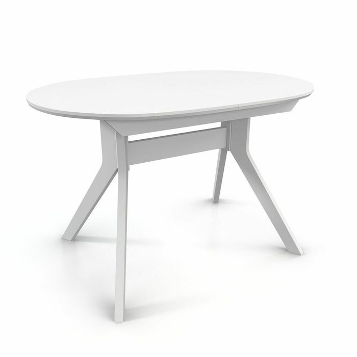 Раздвижной обеденный стол Mestre белого цвета 