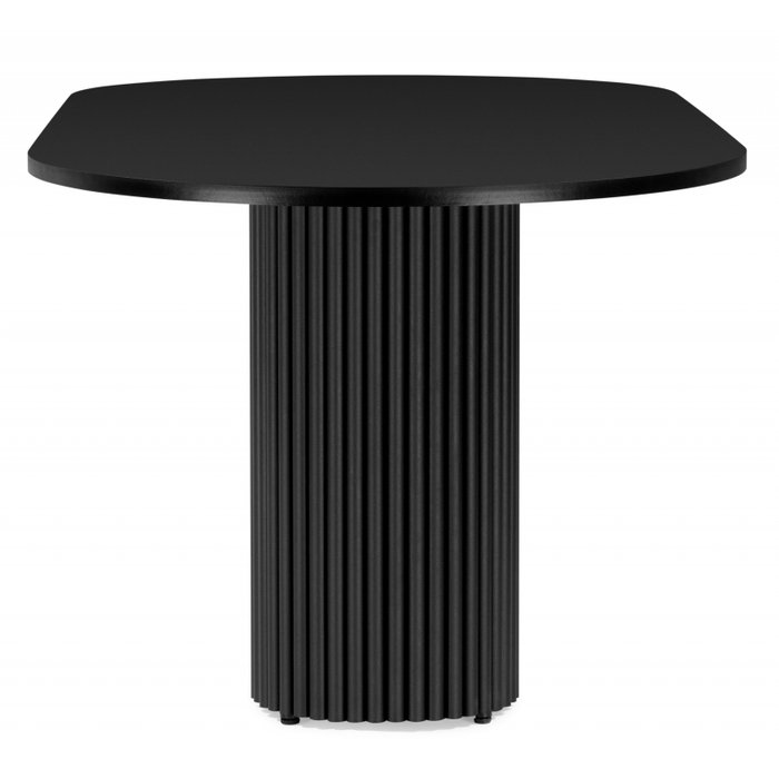 Обеденный стол Барон О 90х160 черного цвета - лучшие Обеденные столы в INMYROOM Обеденный стол Барон О 90х160 черного цвета - лучшие Обеденные столы в INMYROOM