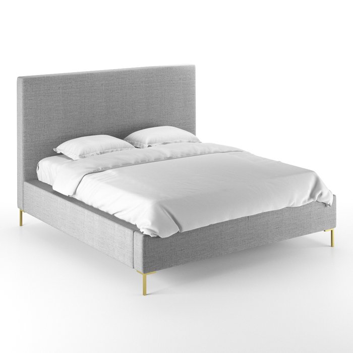Кровать Kona 180х200 светло-серого цвета - купить Кровати для спальни по цене 82000.0
