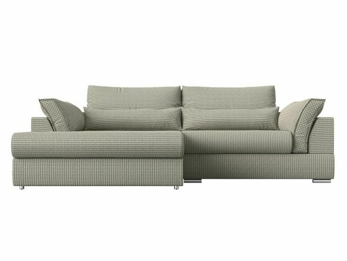 Угловой диван-кровать Пекин серо-бежевого цвета угол левый - купить Угловые диваны по цене 83999.0