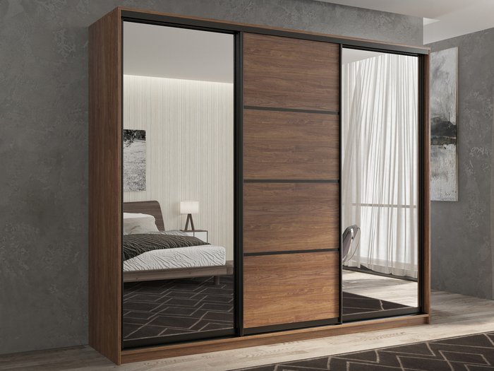 Шкаф-купе Кааппи-3 240 М цвета Морское дерево винтаж - купить Шкафы-купе по цене 49170.0 Шкаф-купе Кааппи-3 240 М цвета Морское дерево винтаж - купить Шкафы-купе по цене 49170.0
