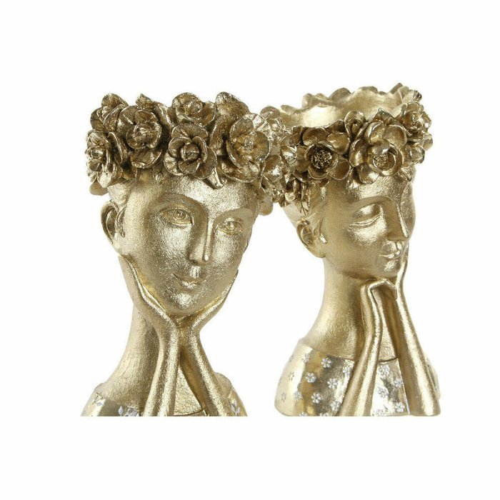 Декоративная фигура Смола Женщина (2 pcs) (16.5 x 15 x 25.5 cm) - лучшие Фигуры и статуэтки в INMYROOM