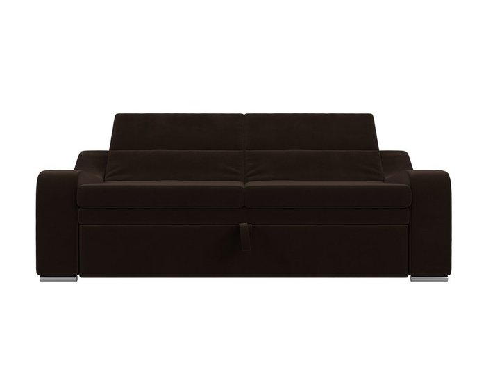 Прямой диван-кровать Медиус коричневого цвета - купить Прямые диваны по цене 45999.0