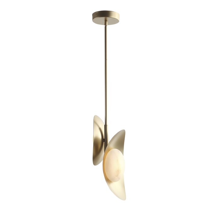 Светильник подвесной ST-Luce Золотистый/Алебастр LED 2*7W 3000K PEARL