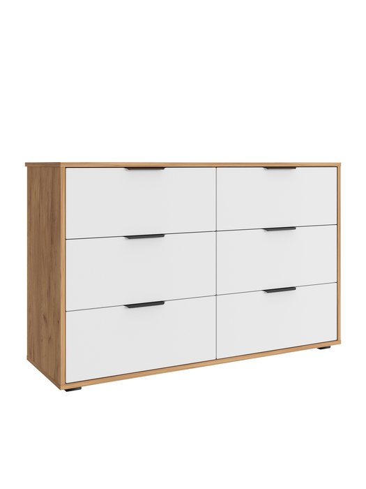 Комод Оптима ОП-15 цвет дуб крафт золотой/меренга