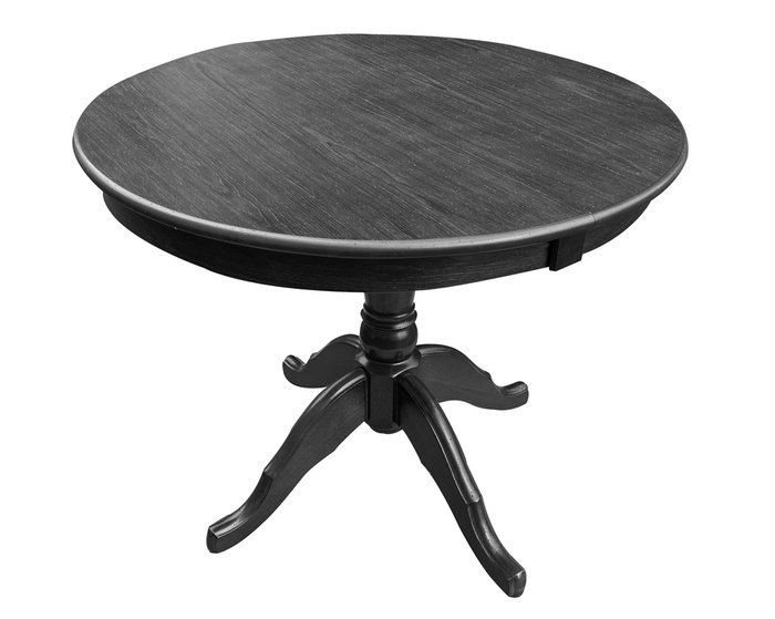 Стол обеденный раздвижной черного цвета