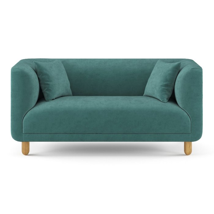 Двухместный диван Tribeca ST бирюзового цвета - купить Прямые диваны по цене 66200.0