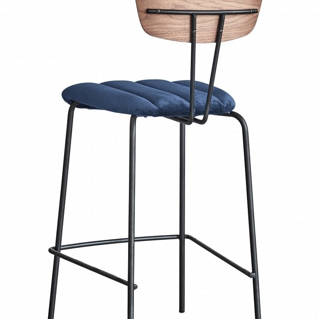 Барный стул Apel с синим сидением - купить Барные стулья по цене 17510.0