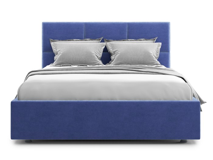 Кровать Bolsena 180х200 синего цвета с подъемным механизмом  - купить Кровати для спальни по цене 46300.0
