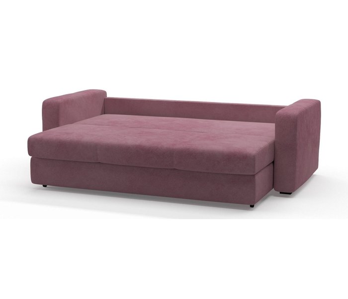 Диван-кровать Риквир в обивке из велюра розового цвета - лучшие Прямые диваны в INMYROOM