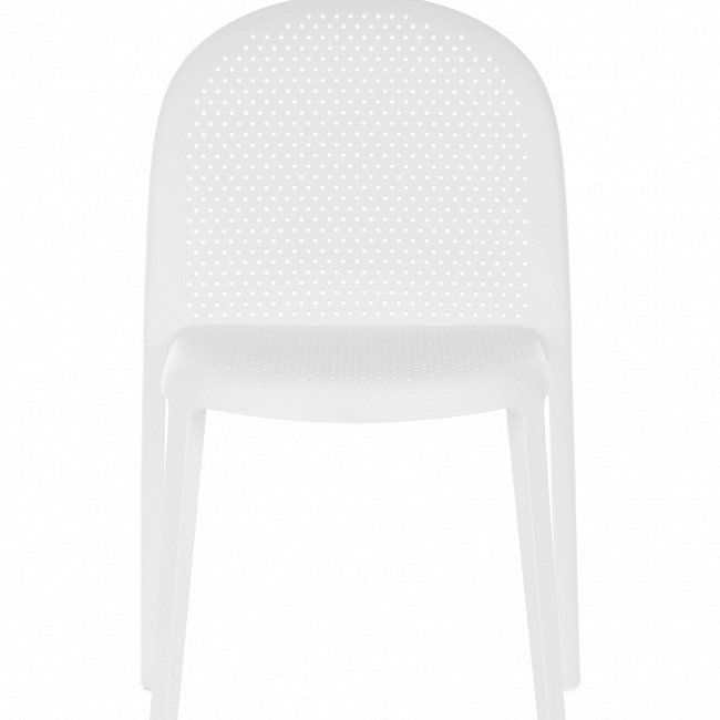 Стул белого цвета из пластика  - лучшие Обеденные стулья в INMYROOM