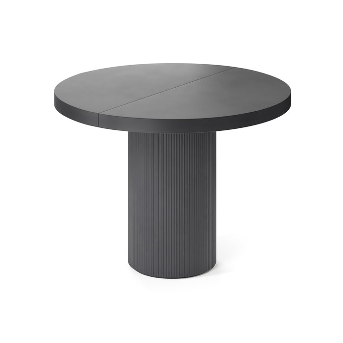 Обеденный стол раздвижной Тиаки М черного цвета