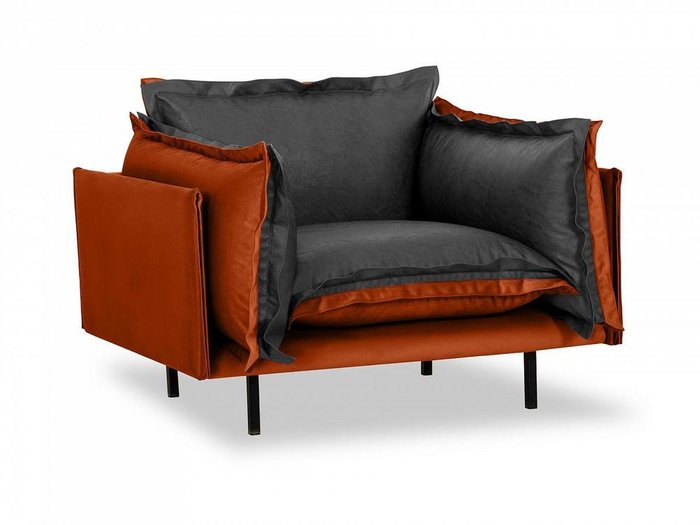 Кресло Barcelona терракотово-серого цвета - купить Интерьерные кресла по цене 60390.0