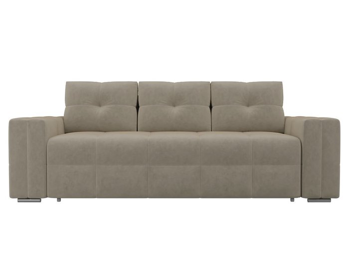 Прямой диван-кровать Леос бежевого цвета - купить Прямые диваны по цене 37390.0