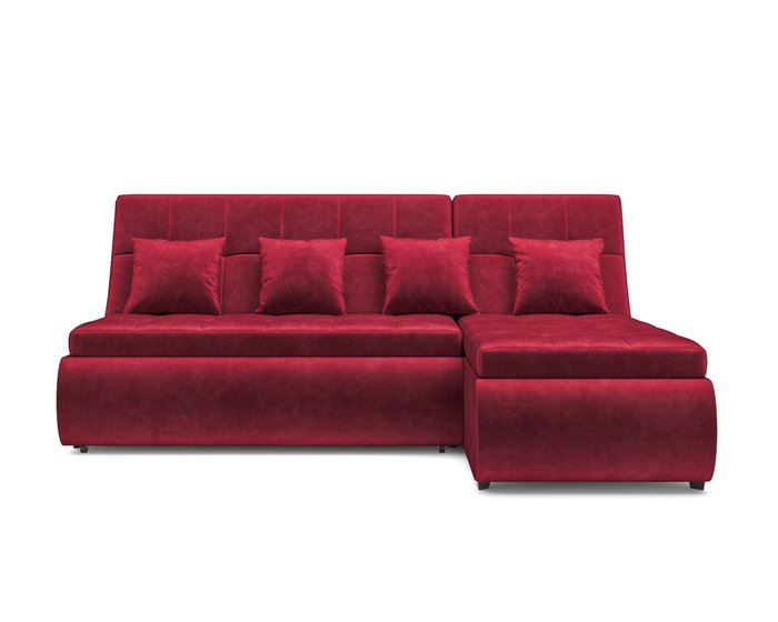 Угловой диван-кровать Дубай темно-красного цвета - купить Угловые диваны по цене 39990.0