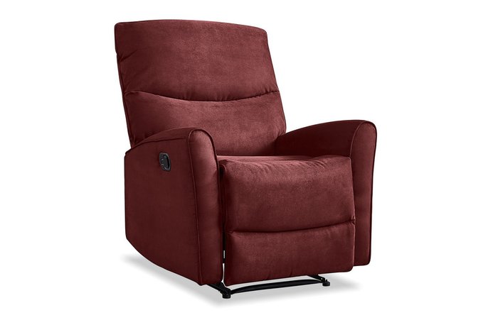 Кресло-реклайнер Lindsey темно-красного цвета - лучшие Интерьерные кресла в INMYROOM