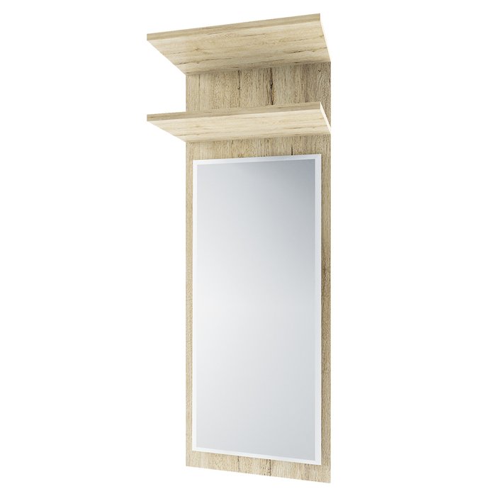 Настенное зеркало Oskar 45х141 бежевого цвета