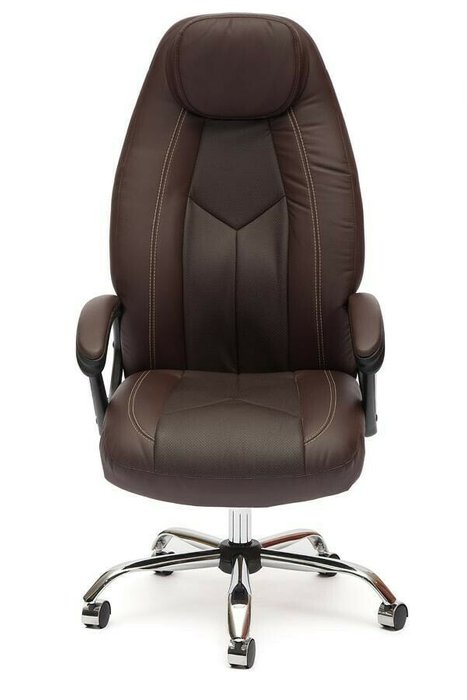 Кресло офисное Boss коричневого цвета - купить Офисные кресла по цене 16463.0