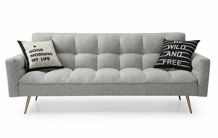 Диван-кровать Madrid светло-серого цвета - лучшие Прямые диваны в INMYROOM