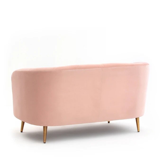 Диван Leone розового цвета - лучшие Прямые диваны в INMYROOM