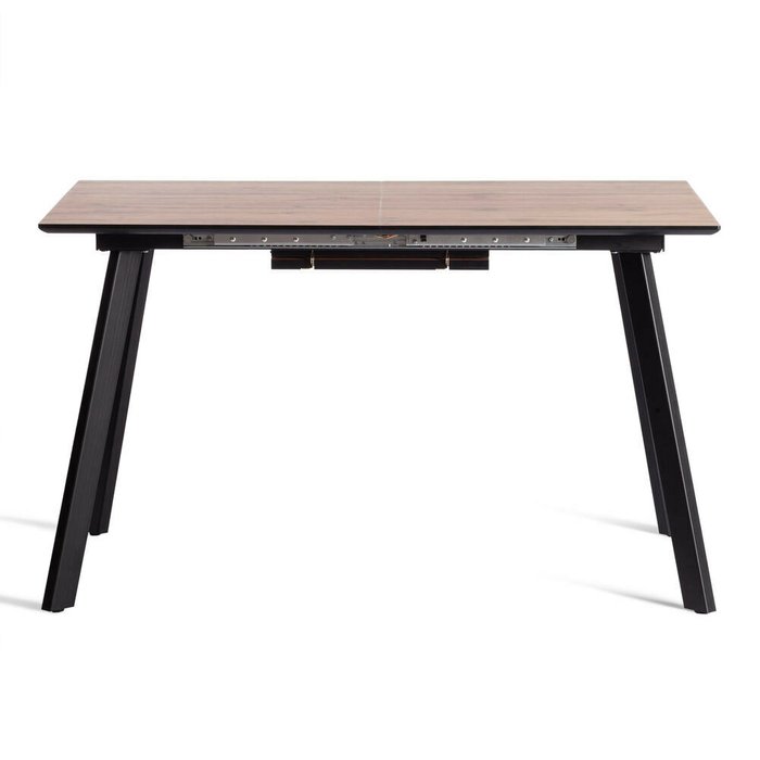 Раздвижной обеденный стол Darwin черно-коричневого цвета - лучшие Обеденные столы в INMYROOM
