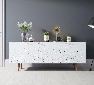 Комод Berber с тремя ящиками и дверцами 15 принт - лучшие Комоды в INMYROOM