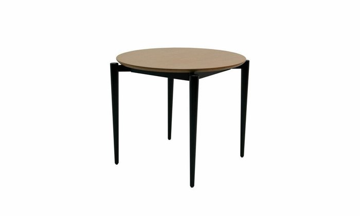 Обеденный стол Pawook К 90 черно-бежевого цвета