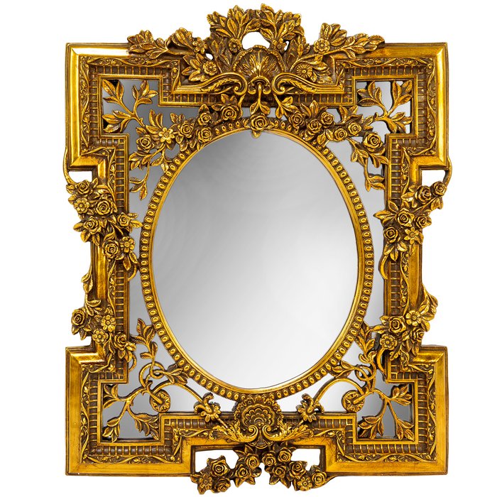 Настенное зеркало Богемия в раме из искусственного камня 