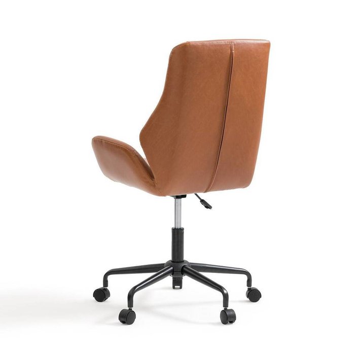 Кресло офисное вращающееся на колесиках Arlon коричневого цвета - лучшие Офисные кресла в INMYROOM