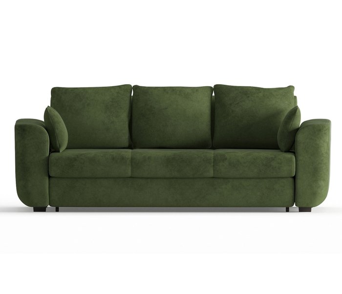 Диван-кровать Салтфорд в обивке из велюра зеленого цвета - купить Прямые диваны по цене 44590.0