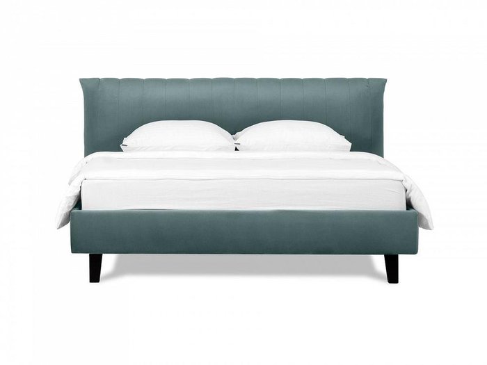 Кровать Queen Anastasia L 160х200 серо-синего цвета