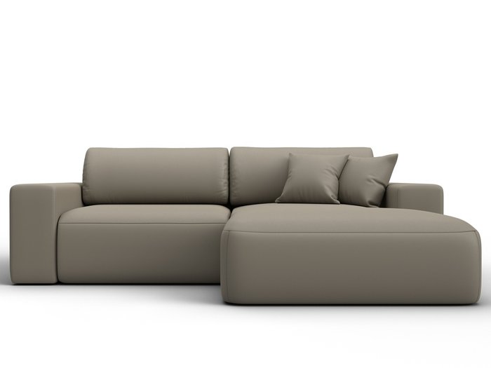 Угловой диван-кровать Лига-036 Классик бежевого цвета правый (экокожа) - лучшие Угловые диваны в INMYROOM Угловой диван-кровать Лига-036 Классик бежевого цвета правый (экокожа) - лучшие Угловые диваны в INMYROOM