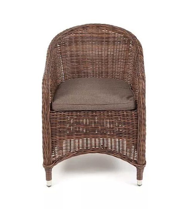 Кресло Равенна коричневого цвета - купить Садовые кресла по цене 24829.0