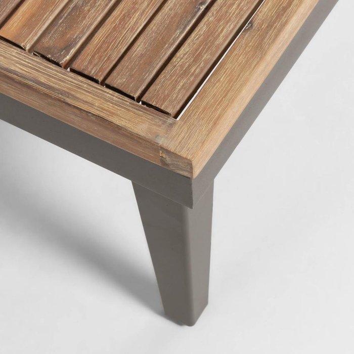 Столик Pascale с деревянной столешницей - лучшие Садовые столы в INMYROOM