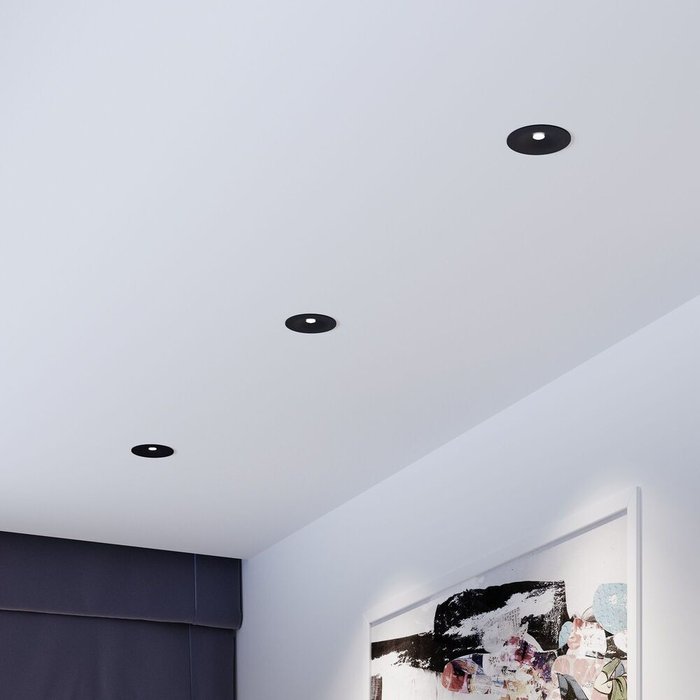 Светильник встраиваемый светодиодный Binnie 12W 4000K черный 15275/LED - лучшие Потолочные светильники в INMYROOM Светильник встраиваемый светодиодный Binnie 12W 4000K черный 15275/LED - лучшие Потолочные светильники в INMYROOM