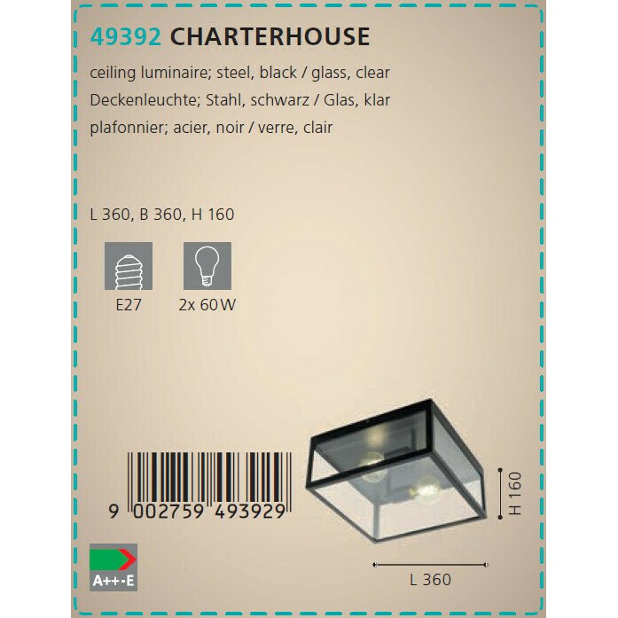 Потолочный светильник Eglo Charterhouse 49392 - лучшие Потолочные светильники в INMYROOM