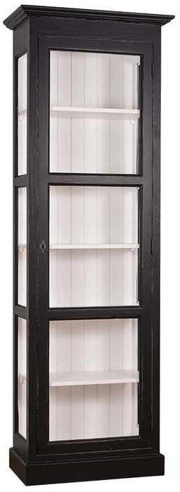 Книжный шкаф Брюгге черно-белого цвета