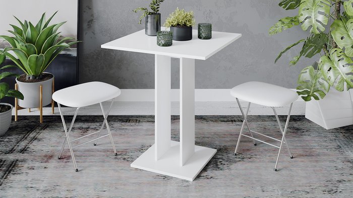 Обеденный стол Анкона белого цвета - лучшие Обеденные столы в INMYROOM