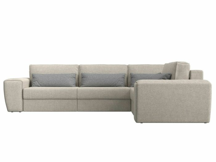 Угловой диван-кровать Лига 008 Long бежевого цвета правый угол - купить Угловые диваны по цене 84999.0