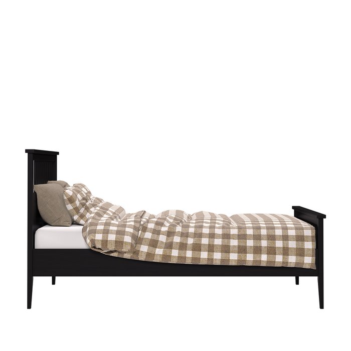 Кровать Мира 160х200 черного цвета с основанием - лучшие Кровати для спальни в INMYROOM