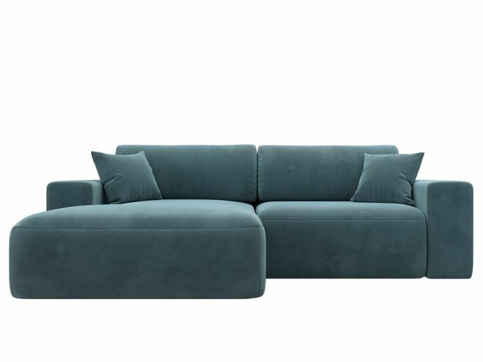 Угловой диван-кровать Лига 036 Классик темно-бирюзового цвета левый угол - купить Угловые диваны по цене 86999.0