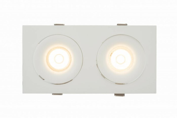 Точечный светильник Roto DK2122-WH (алюминий, цвет белый) - купить Встраиваемые споты по цене 3630.0