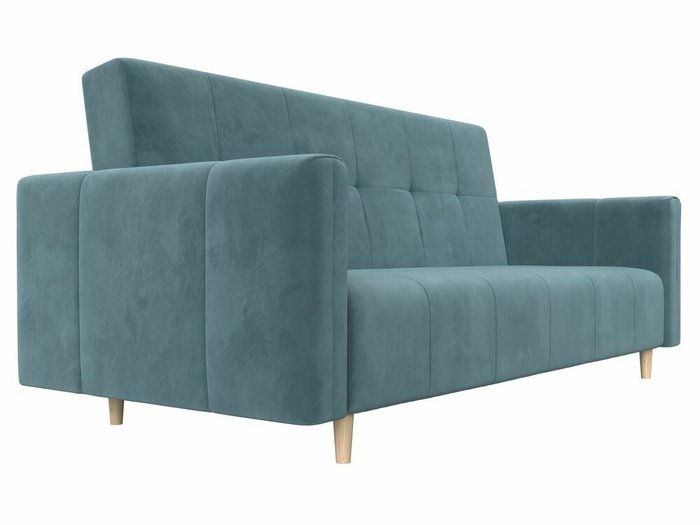 Прямой диван-кровать Вест бирюзового цвета - лучшие Прямые диваны в INMYROOM