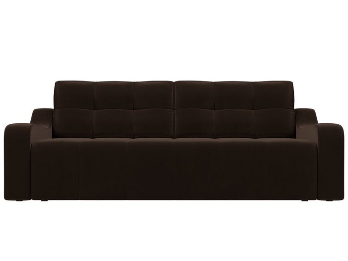 Прямой диван-кровать Итон коричневого цвета - купить Прямые диваны по цене 46999.0