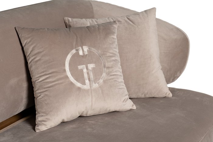 Диван Glarus серого цвета - лучшие Прямые диваны в INMYROOM