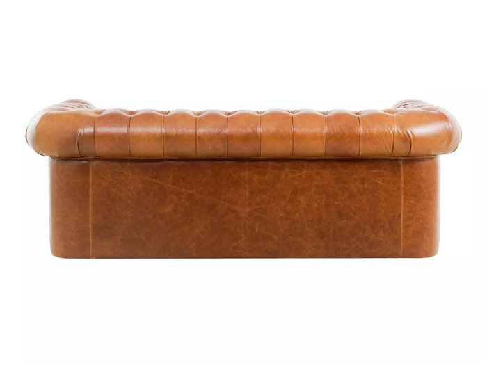 Диван Chesterfield с обивкой из натуральной кожи - лучшие Прямые диваны в INMYROOM