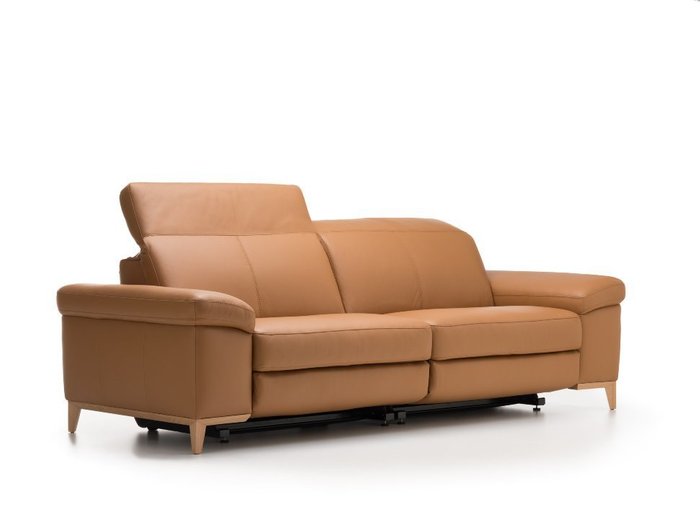 Диван Cadini коричневого цвета - купить Прямые диваны по цене 237380.0