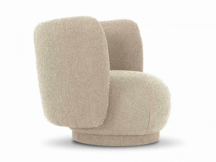 Кресло Lucca вращающееся бежевого цвета - лучшие Интерьерные кресла в INMYROOM