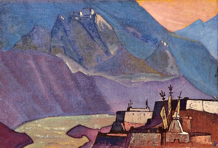 Репродукция картины на холсте Река Чандра 1932 г.