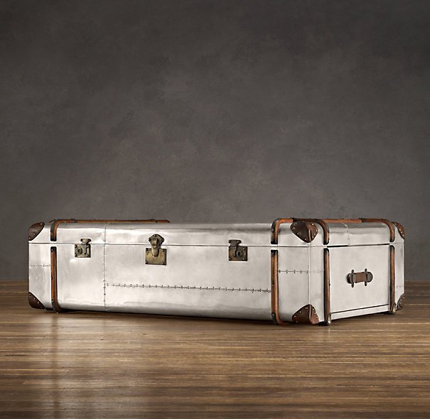 Кофейный столик Richard's trunk extra-large aluminum